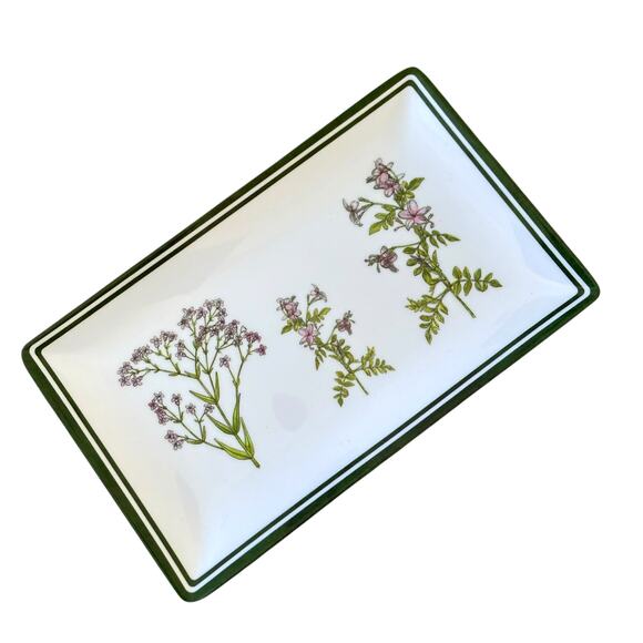 Shabby Chic Melamine Purple Floral Appetizer Dessert Plates 8x5 Set of 4 New - Picture 4 of 15